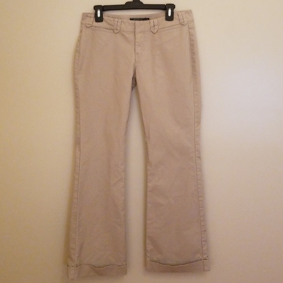 Rampage Women's Khaki Cuffed Legged Pants - Picture 2 of 8